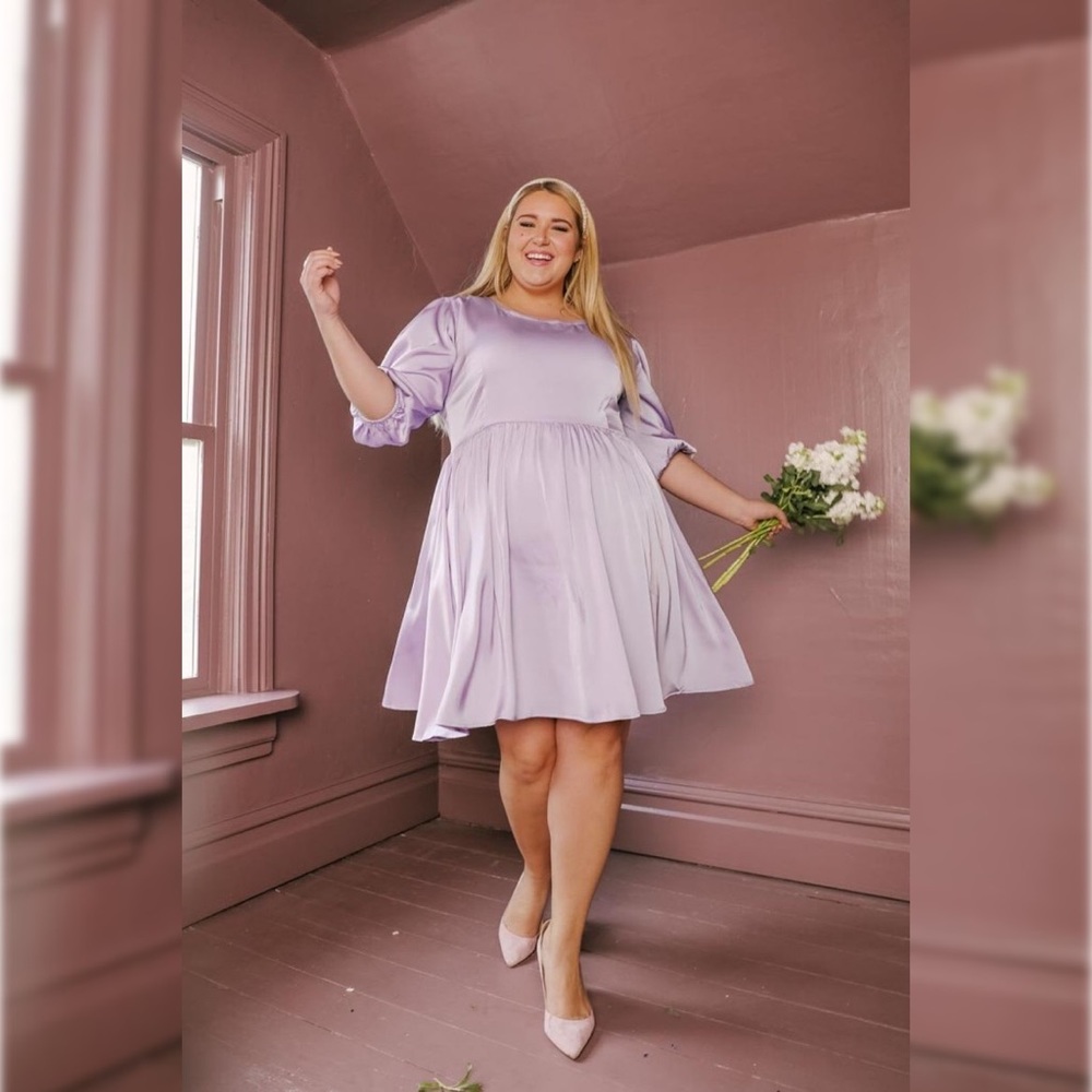 MOVING SALE Ivy City Co Genevieve Dress In Lavender